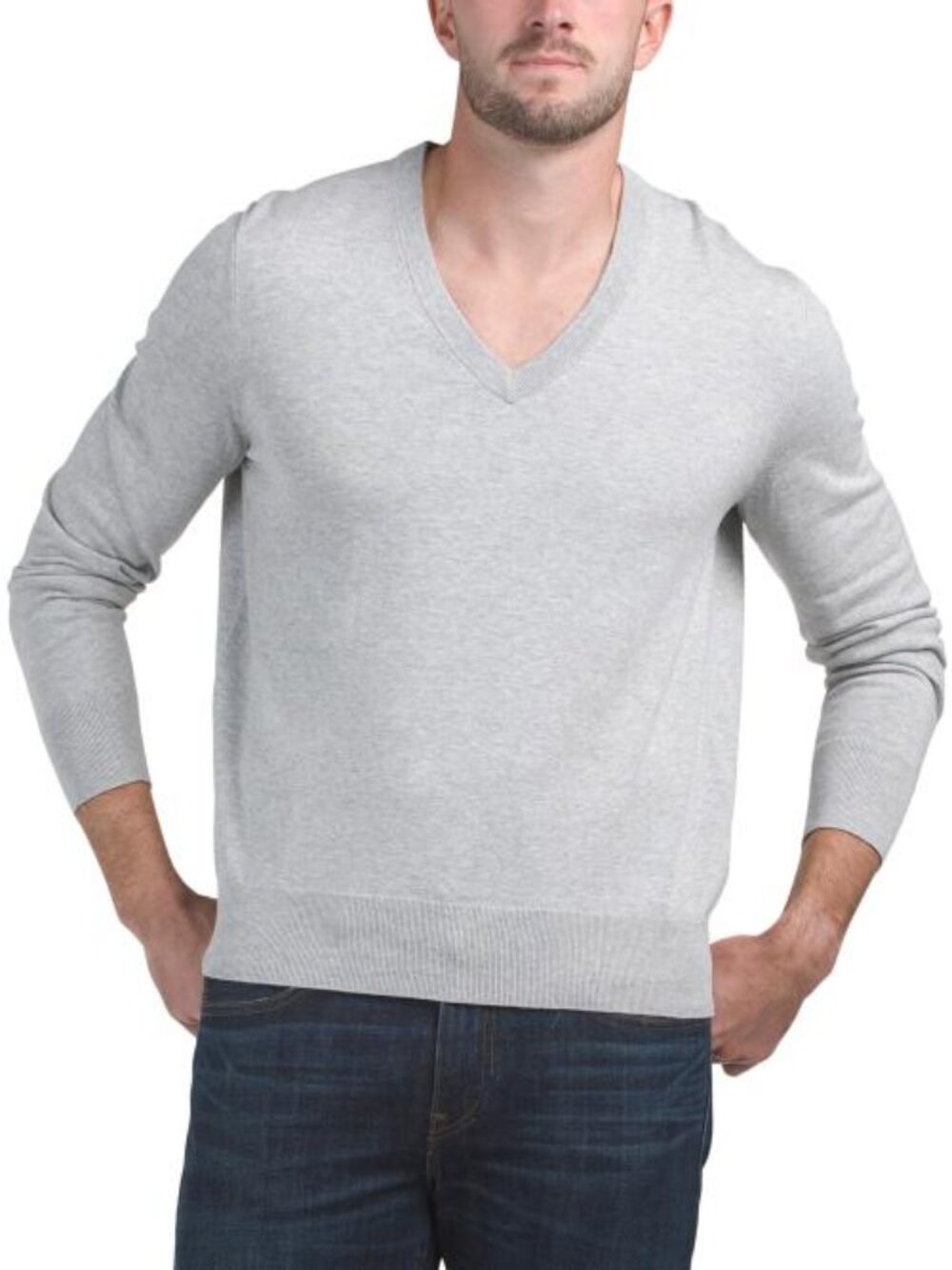 BROOKS BROTHERS Jersey V-neck Sweater